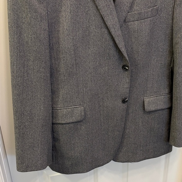 Jos. A. Bank Charcoal Blazer Gray Wool Business Suit Coat Formal Sport-coat EUC - Picture 7 of 17